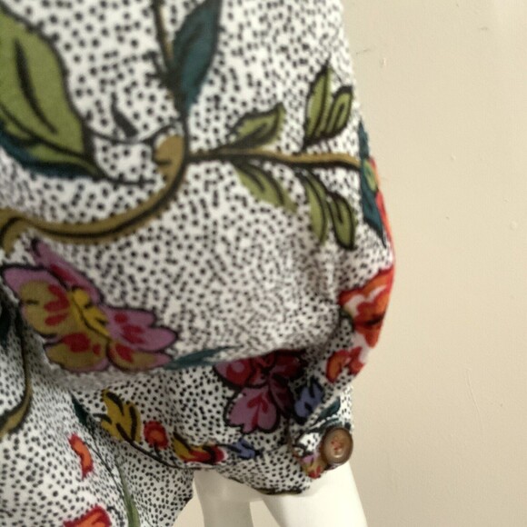 Maeve By Anthropologie Top Women Size 4 Multicolor Janie Flounce Ruffle Hemline - Picture 12 of 14